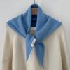 Premium Australian Wool Women's Spring Scarf - Solid Color Cashmere Triangle Shawl & Neck Warmer