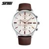 SKMEI 9103 Chrono Waterproof Leather Wrist Watch