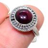 Натуральный Гранат Камень Ручная Работа 925 Проба Чистое Стерлинговое Серебро Ювелирное Изделие Кольцо S.8 M1c52