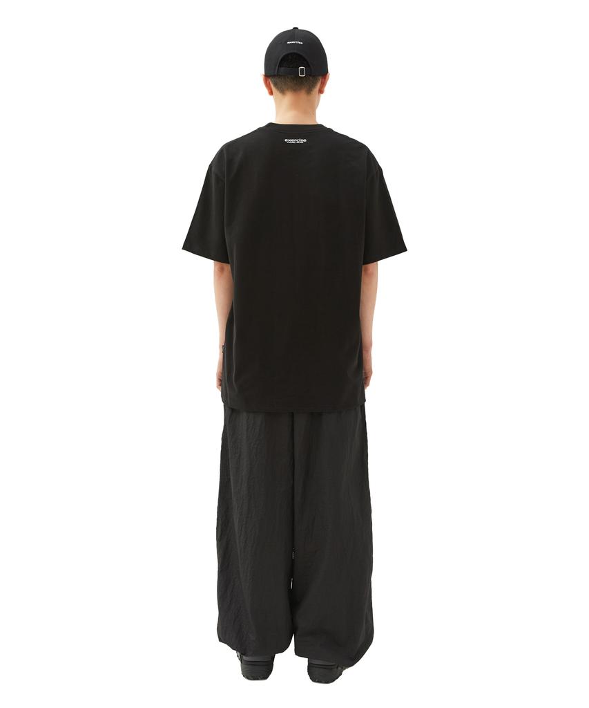 EXERCISE E.X.R Athl Logo Emblem T-Shirt_Black