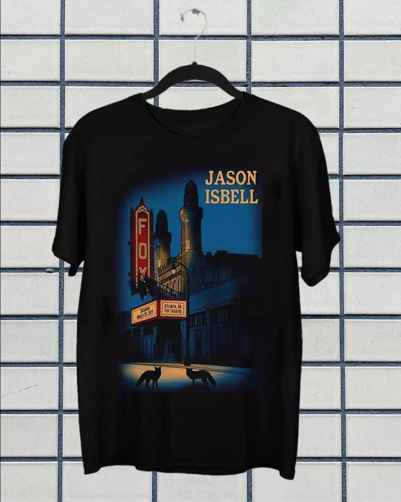 New Jason Isbell Singer Graphic Black Oversize Short Sleeve S-234XL SA441