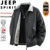 Мужская повседневная куртка JEEP SPIRIT с лацканами и флисовой подкладкой