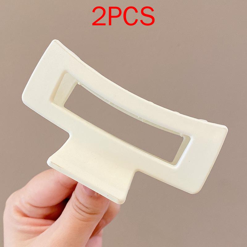 2 шт., комплект головных уборов премиум-класса, новые женские модные зажимы для волос, кофейные, черные, акриловые, большие заколки для волос, зажим для женщин, заколка, аксессуары для волос