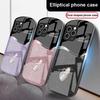 Градиентный тыквенный чехол из стекла для iPhone 16 Pro Max 15 Pro 14 13 12 Mini 11 XS Max XR 7 8 Plu SE 2022