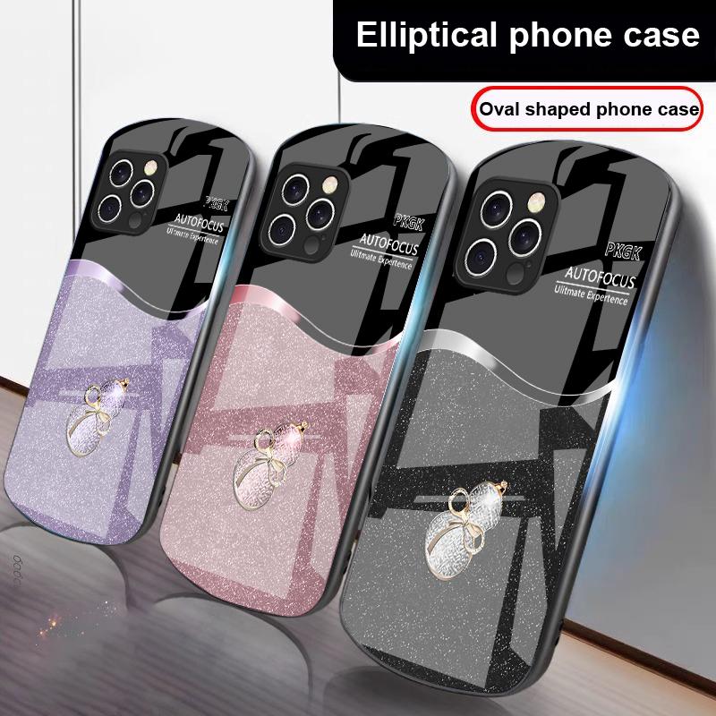 Градиентный тыквенный чехол из стекла для iPhone 16 Pro Max 15 Pro 14 13 12 Mini 11 XS Max XR 7 8 Plu SE 2022