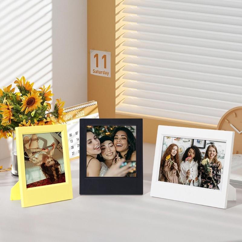 Многорамочная смоляная фоторамка 5 дюймов Вертикальное или горизонтальное отображение Минималистичная фоторамка-держатель Для подарка и декора комнаты
