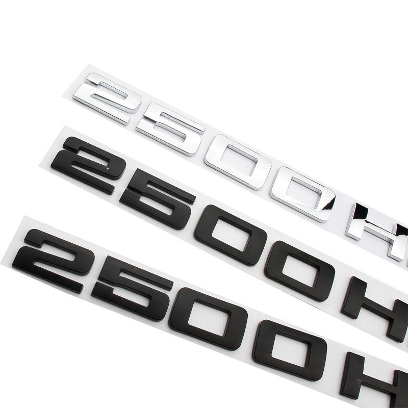 Chrome Black 2500 HD Decals Sticker For Chevrolet GMC Silverado 2500HD Sierra Yukon Car Trunk Letters Badge Emblem Stickers