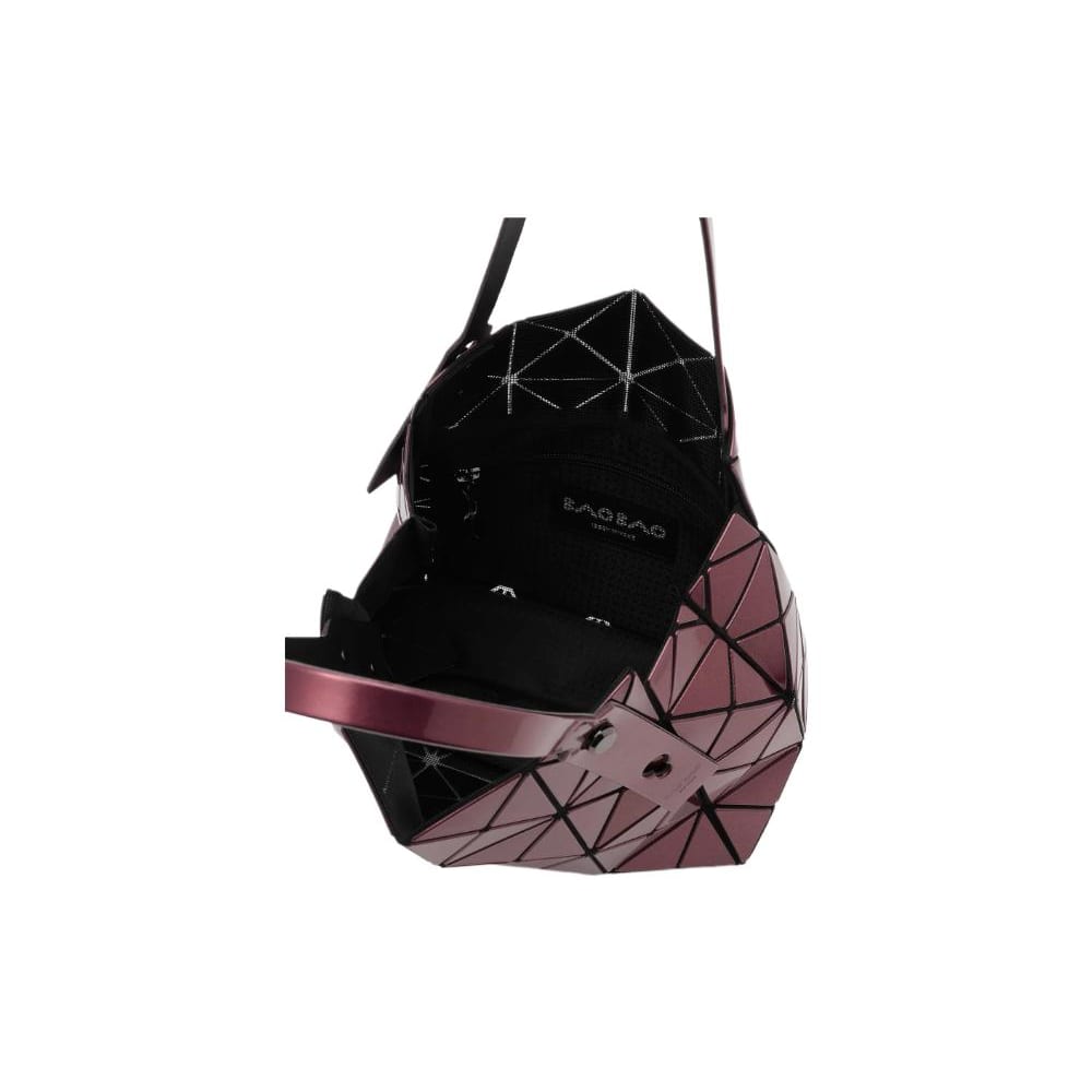 ISSEY MIYAKE Polyvinyl Chloride Resin Bucket Bag Handbag Women's Burgundy BB33-AG621-84
