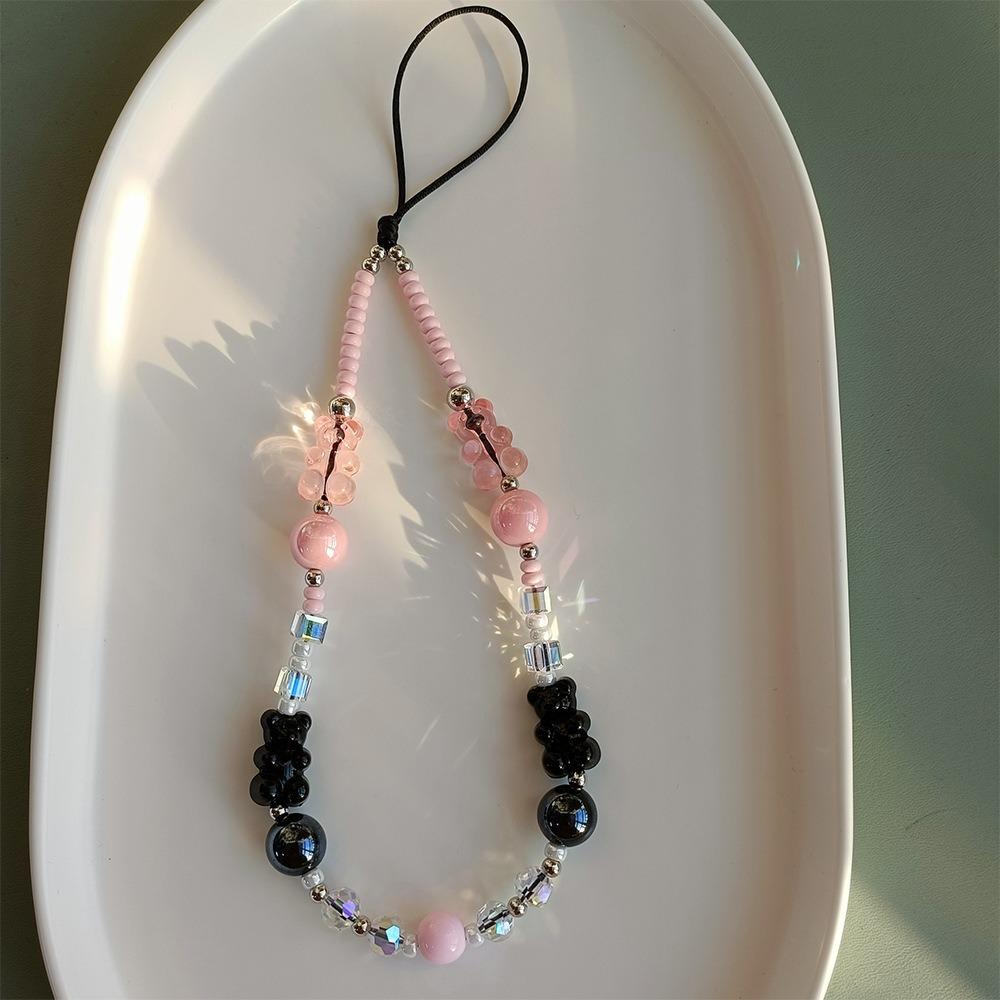 Phone Charm 32cm+5cm Bear Phone Lanyard Phone Bracelet Aesthetic Wrist Strap