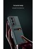 Чехол-подставка с держателем для карт Samsung Z Fold 6 - Премиальная кожа с интегрированной защитной пленкой