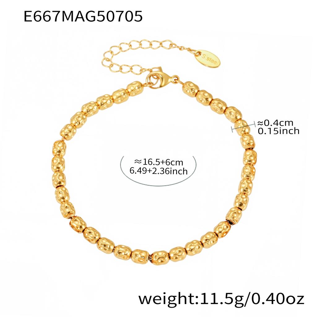 Браслет с шармами в виде мишек-сердечек из нержавеющей стали с позолотой 18 карат, водонепроницаемый, не тускнеющий, цепочный браслет с подвесками для женщин