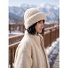 Women S Big Head Size Knit Hat Autumn Winter Warm Plush Earflap Hat