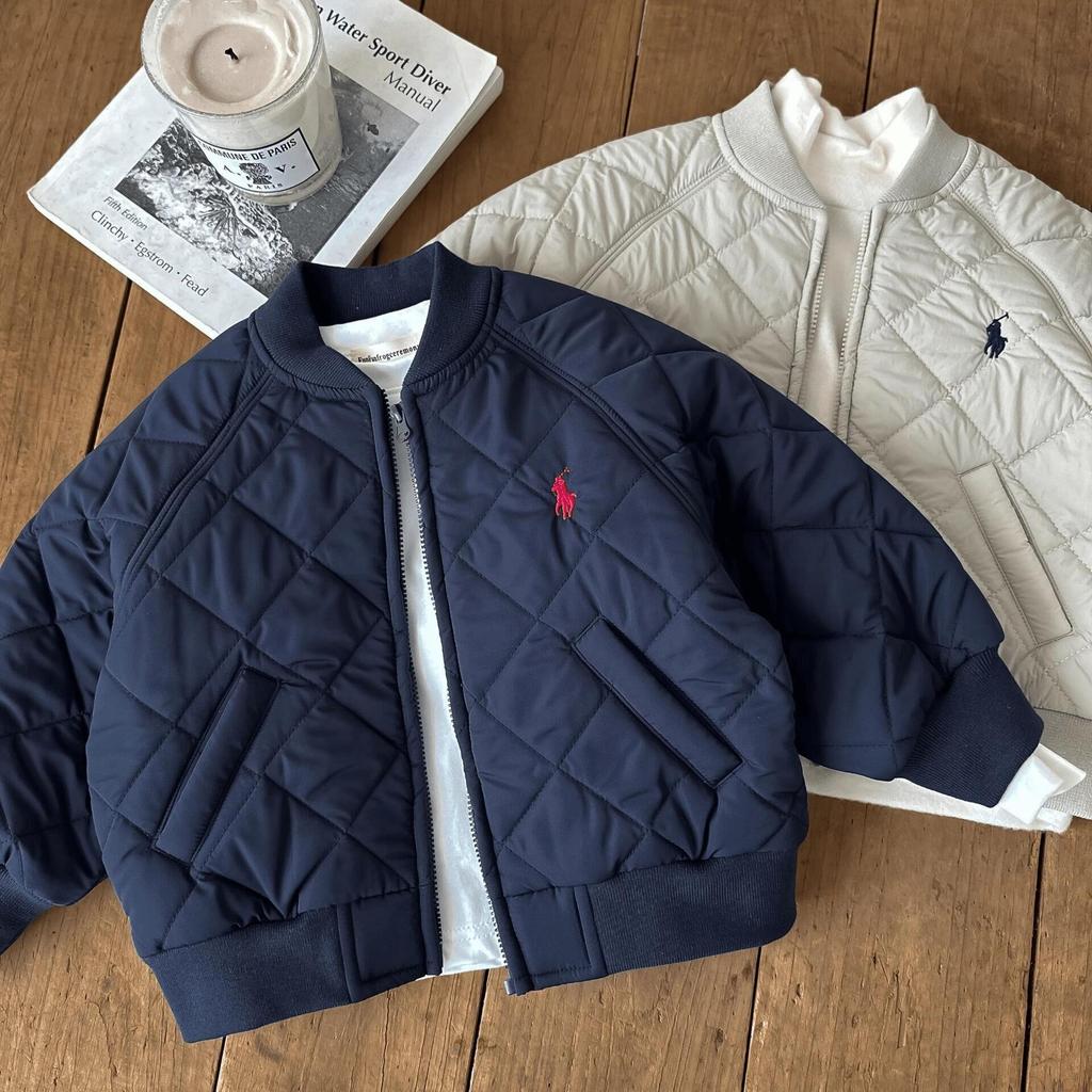 Детская бейсбольная куртка с рисунком щенка: Модные хлопковые пальто с лацканами для мальчиков и девочек - коллекция осень/зима 2025