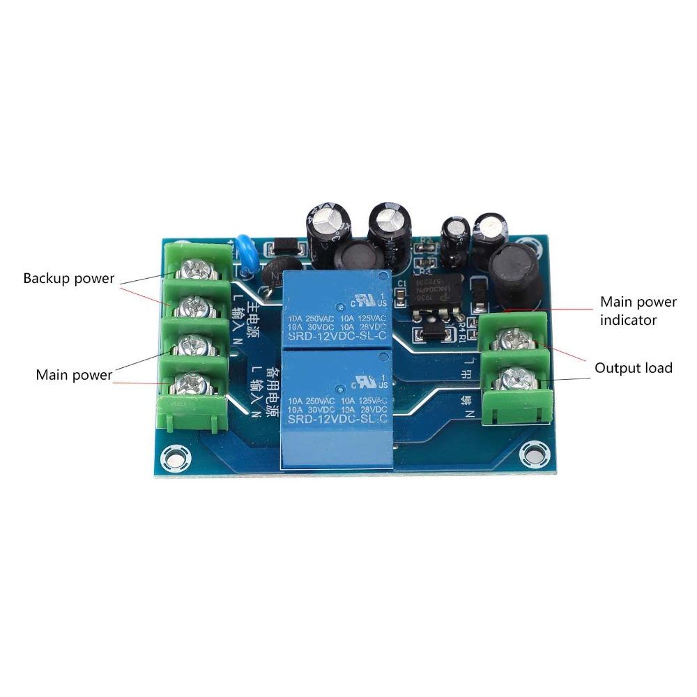 2-Channel 2-in 1-out AC Power Switching Module Power Switching Module Dual Power Applications