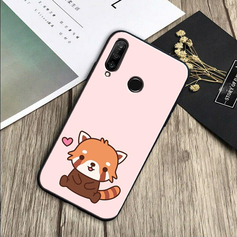 Red Panda Cute Animal For Huawei Nova Y70 Y91 Y61 Y72 Y73 Y90 Y60 3i 7i 8i 11 12i 9 10 SE P20 P30 Pro P40 Lite Case