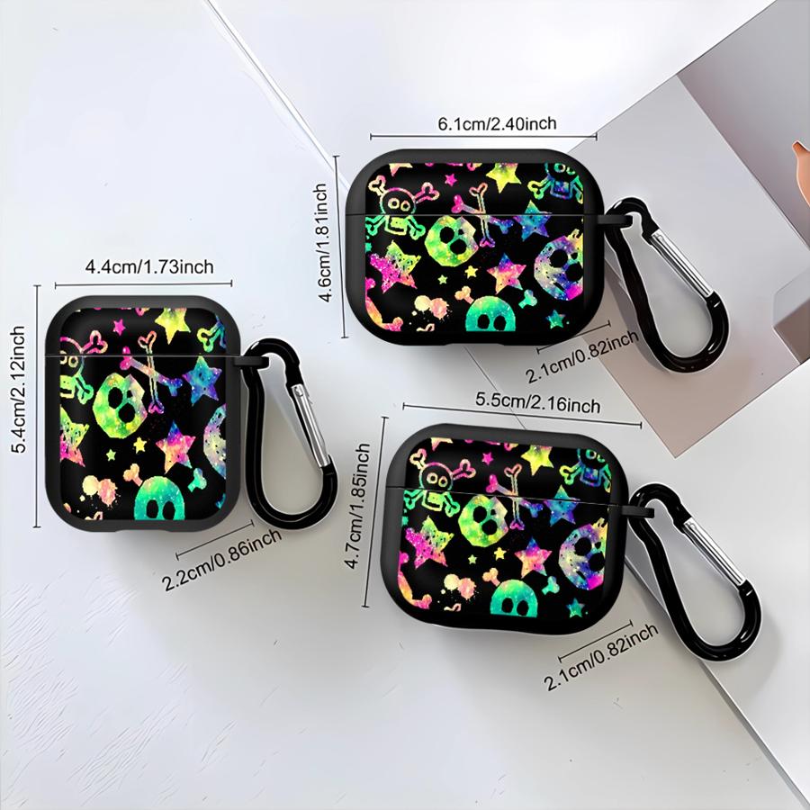Чехол для Airpods 3 Pro3 2 Pro Pro2 4 1 Чехлы для наушников Cover Ужасающая Голова Черепа