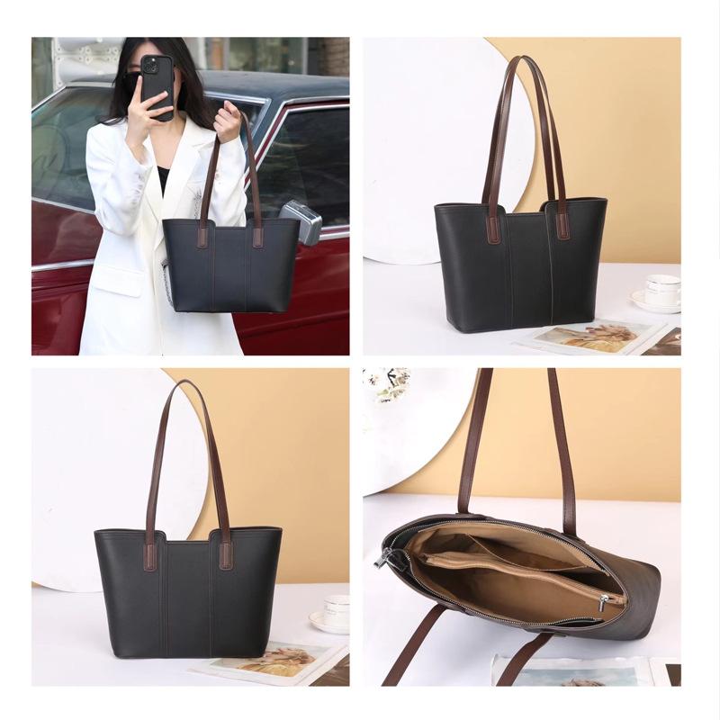 Сумка-тоут из коровьей кожи большого объема, женская модная сумка для поездок на работу, сумка через подмышку