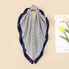 Атласный маленький квадратный шарф 60 см шелковый шарф полосатый шарф с принтом декоративная повязка на голову модный женский шелковый шарф