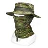 Солнцезащитный крем Балаклава Boonie Hat Широкие поля Камуфляжные шапки Маска Набор для скалолазания