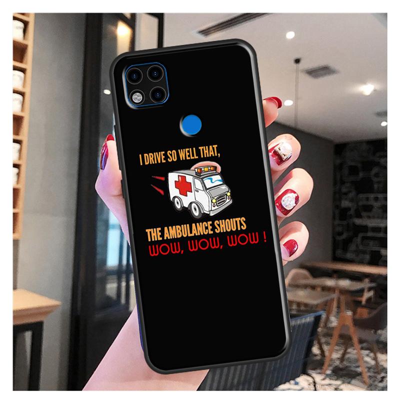 Ambulance EMS EMT Paramedic Funda For Xiaomi Redmi Note 10S 9S 8T 9 Note 10 Pro Note 11 Pro Redmi 9C 9A 9T Soft Case