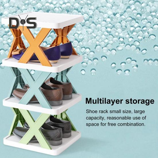 Полка для хранения обуви, прочная, несущая, простая в установке, многослойная, съемная, органайзер для обуви