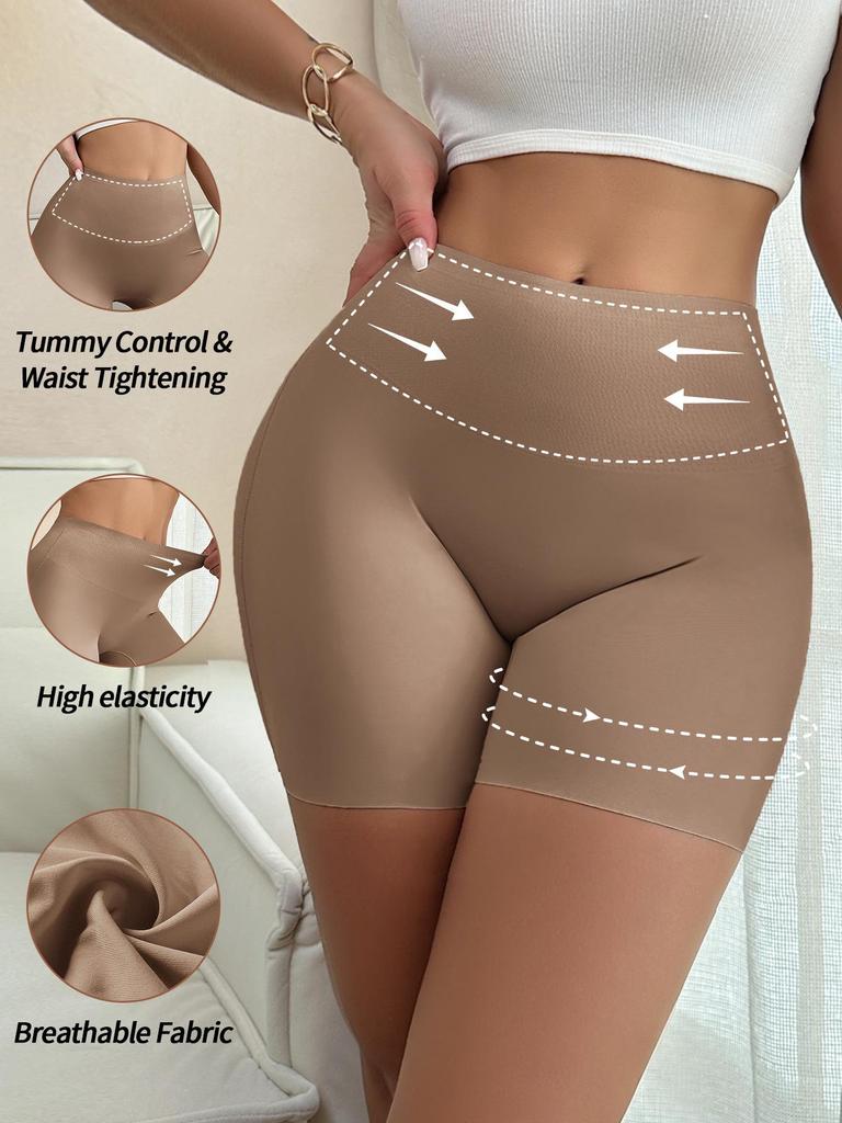 Женские бесшовные шорты для коррекции фигуры - Подтягивающие бедра, Утягивающие живот, Дышащие и удобные