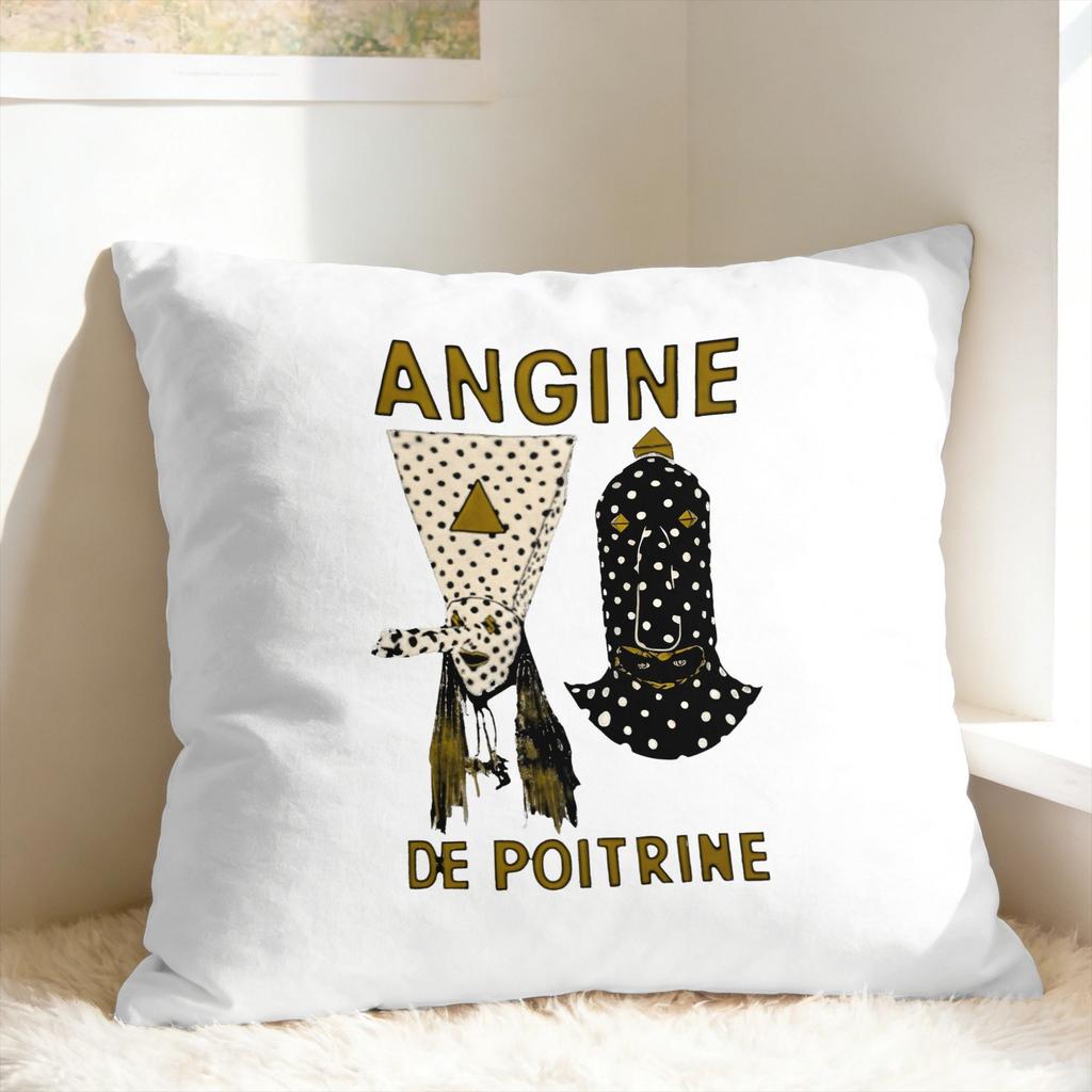 Angine De Poitrine ROCK Группа Наволочка Квадратная Наволочка Смешная Наволочка Для Гостиной Дивана