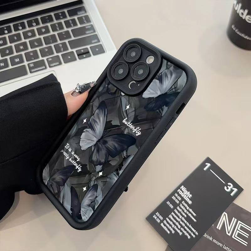 Креативный чехол-бабочка для iPhone 13, 14, 15, 16 Pro и Apple 17 Pro - Европейский и американский дизайн
