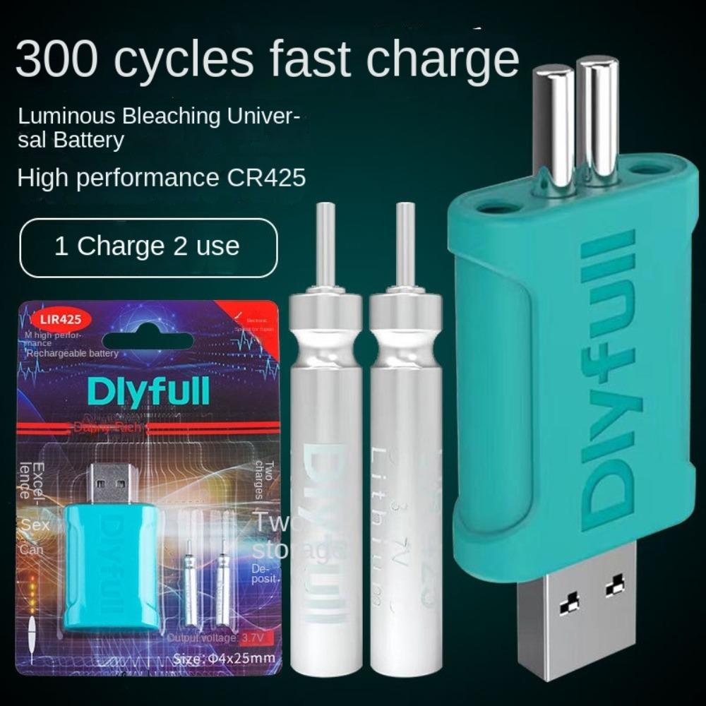 CR425 USB Charger 2 Holes Electronic Floats Batteries Hot Fishing Float Battery  Ocean Fishing