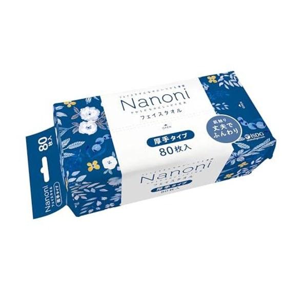 Всегда чистая салфетка для лица Nanoni (Полотенце для лица) Толстый тип 80 листов iSDG Медицинский Продукт Питания Dot Com