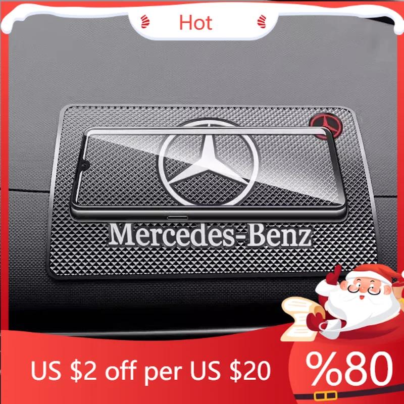 FBK3 2025 Hot Car Anti-slip Mat Dashboard Silicone Anti-skid Pad Auto Accessories For Mercedes Benz A C E S G Class GLC CLE CLA GLB G
