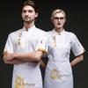Мужская китайская рубашка повара с коротким рукавом Toluoman