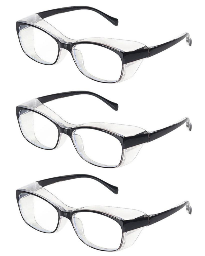 3 шт. рабочие защитные очки с защитой от брызг, ветра, пыли, защитные очки, оптическая оправа для линз для исследований, защита глаз для езды на велосипеде