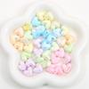 Бусины для браслетов ручной работы Акриловые бусины Mabe с цветным покрытием в форме сердца с надписью Love Loose Beads Аксессуары для самостоятельной работы Материалы для ожерелий на цепочке для сотового телефона
