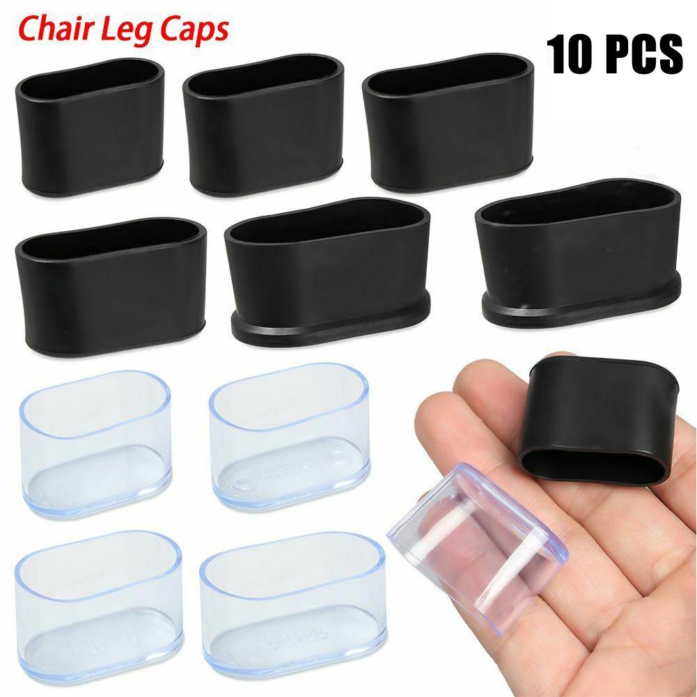 Oval Covers Chair Leg Cap 10Pcs Table Feet For Outdoor Furniture Garden Home Supplies PVC Rubber Practical 2025