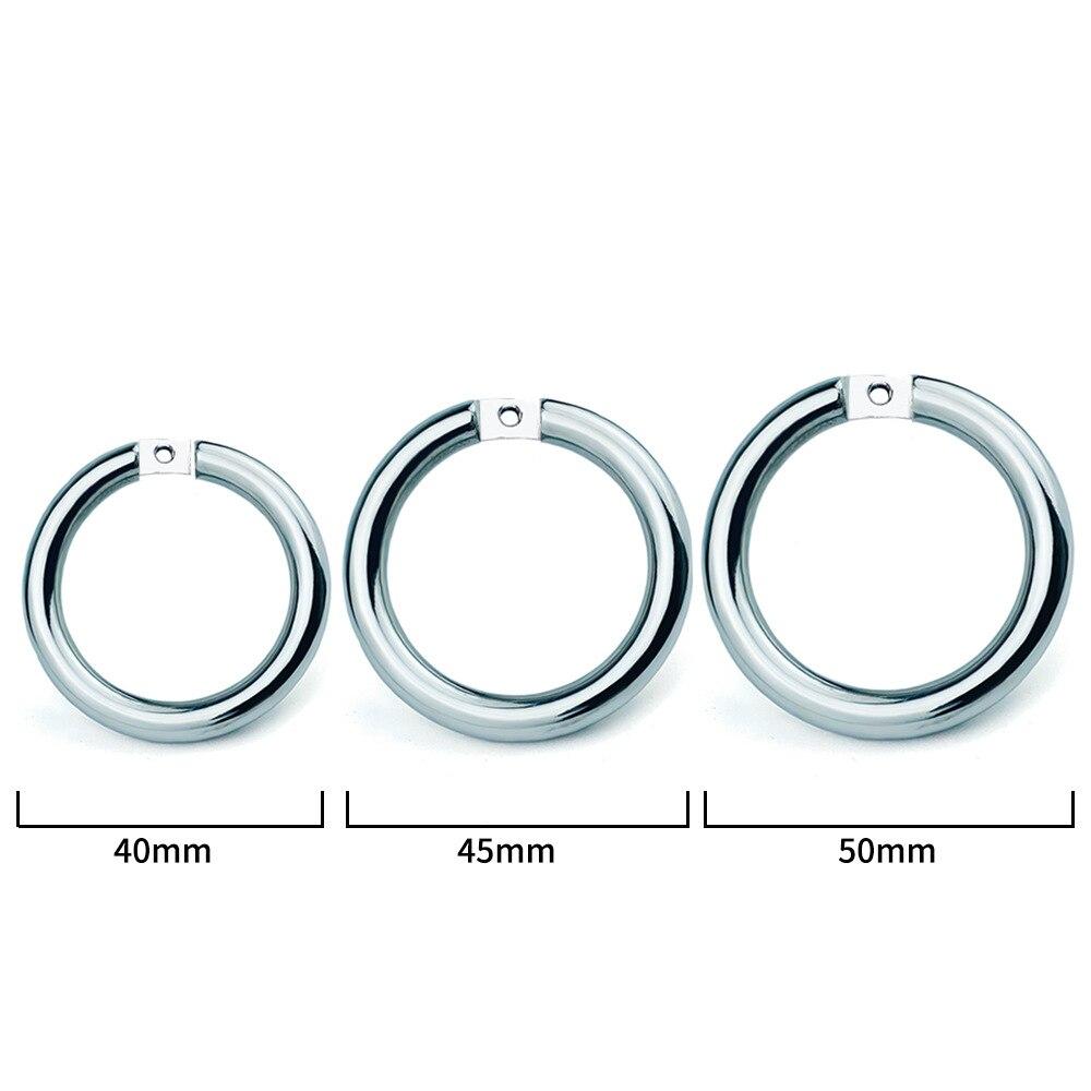 Мужской уретральный замок целомудрия металлический замок CB короткий пенис клетка замок для члена взрослые секс-игрушки из нержавеющей стали кольцо для члена фемдом БДСМ