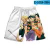 Новые дышащие мужские пляжные шорты с 3D-цифровой печатью One Piece Anime Peripheral Character Series