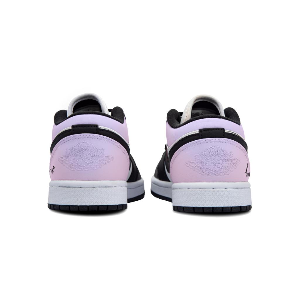 Jordan Air Jordan 1 Abrasion Resistant Low top Vintage Basketball Shoes Women's Purple Pink DC0774-101(Team34-)