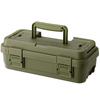 RISU Storage Box Trunk Cargo Stack Cargo 4L Green Made In Japan Tool Box Outdoor Storage Camping Waterproof GHON184 Approx. S-4