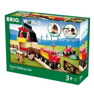 Brio Фермерский железнодорожный набор для возраста 3 года и старше Деревянная деревянная железная дорога Подарок 33719, вверх. [Игрушка, Игрушка, Набор], (День рождения/Рождество)]