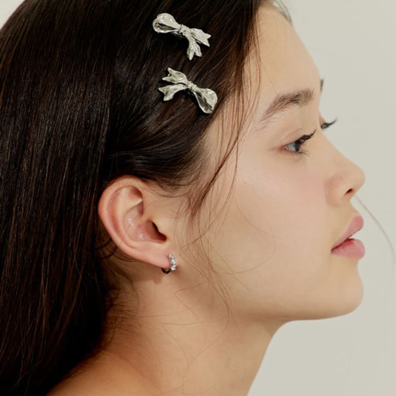 murmur Metal ribbon hair pin set