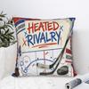 Подушка с подогревом 'Heated Rivalry' Наволочка Полиэстер Чехол для подушки Декоративный Хоккейная Романтика Чехол для декоративной подушки Спальня Молния 40*40см