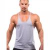 Базовый тренировочный жилет для фитнеса, бодибилдинга, хлопковый жилет без принта, мужской жилет
