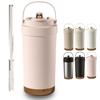 500ml Tumbler with Straw, Mug, Water Bottle, 316 Stainless Steel, with Lid, Large Capacity, Vacuum Insulated, Keeps Hot or Cold, Portable, Direct