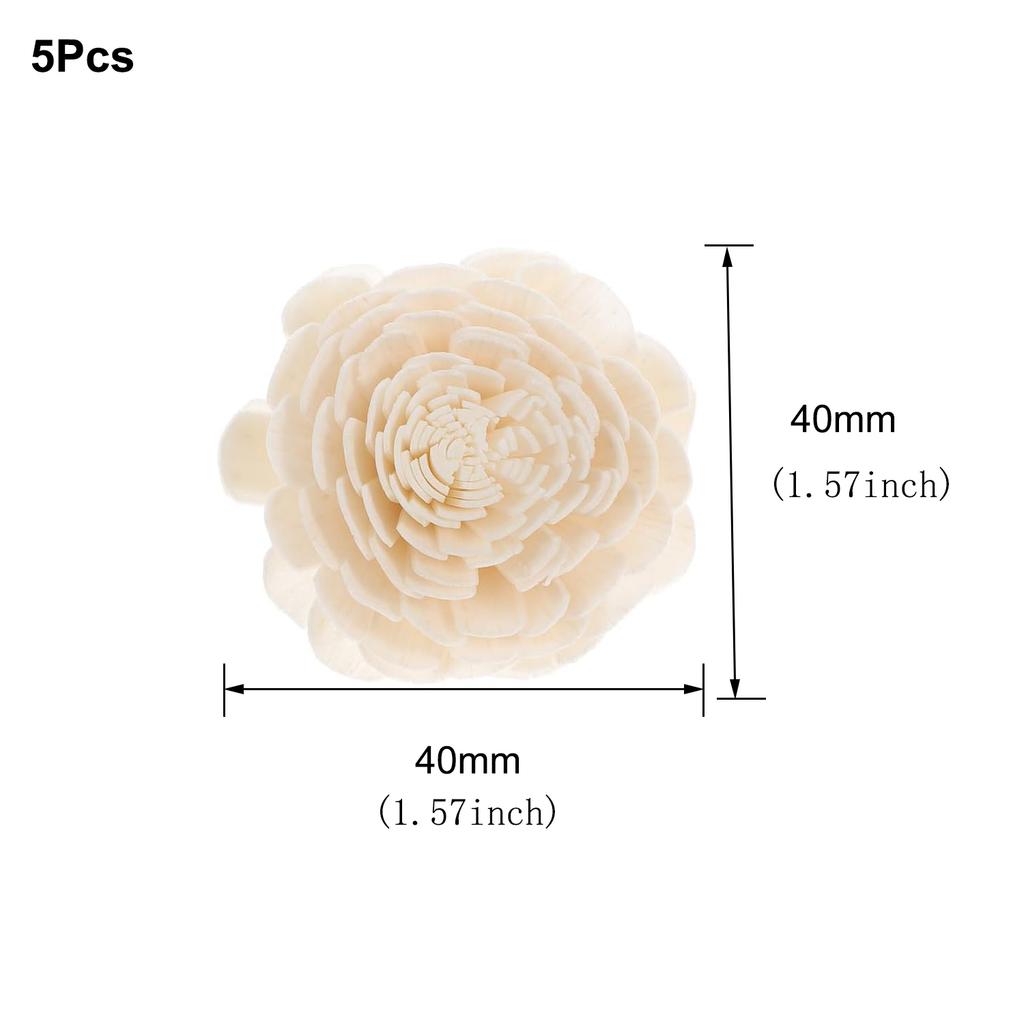 Основной цвет Форма цветка Без огня Ароматерапия Ротанг для замены диффузора с тростником Украшение для дома, ванной комнаты