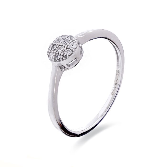 Anneau - LUXENTER - Micmir - Argent sterling 925 - Zircone cubique - Largeur 5 mm