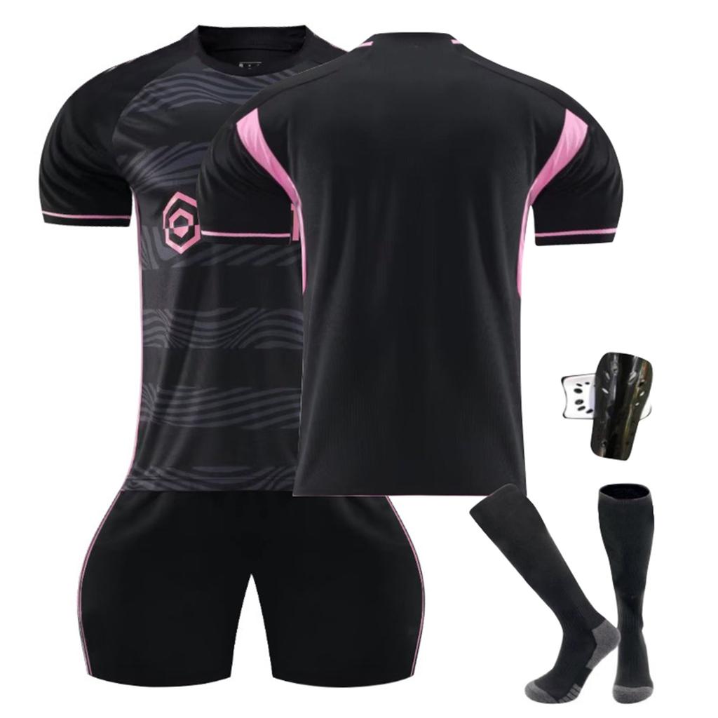 2324 Майами Гостевые Футбольные Джерси Шорты Носки Наколенник Комплект Новые Шорты Носки Экипировки