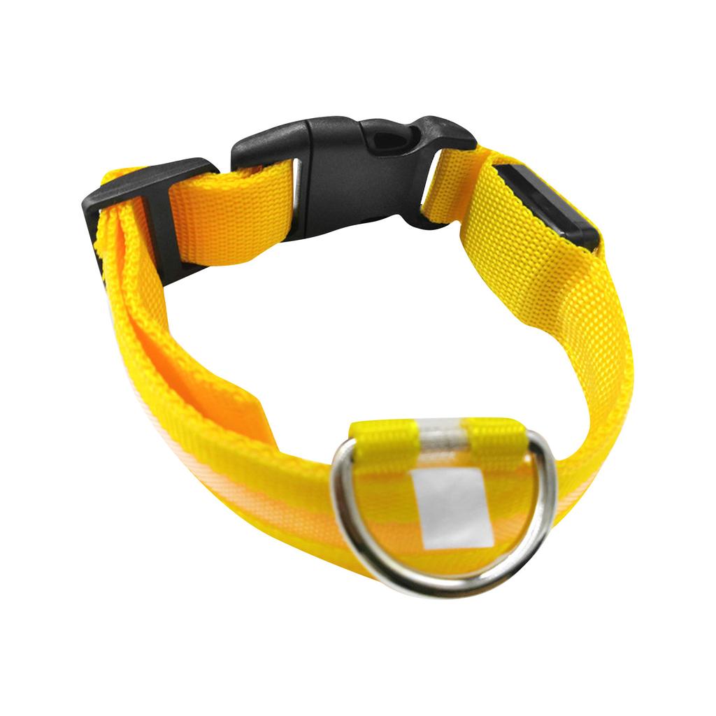 Светодиодный ошейник для собак, USB аккумуляторная безопасная подсветка, светящиеся ошейники для домашних животных с нейлоновой лямкой