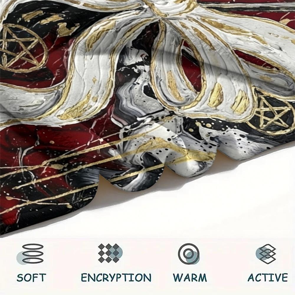 1Pc Butterfly Print Flannel Blanket, High quality Comfortable for All Seasons, Home Decor, Warmth and Comfort, Perfect for Christmas Gifts W111