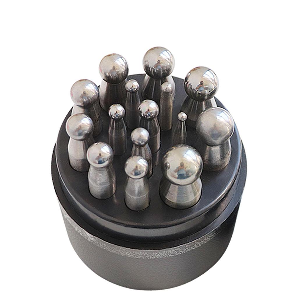 Набор пуансонов, 17 шт., блок для формовки металла, инструмент для ковки ювелирных изделий